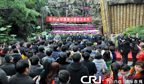 第四届中国泰山国际兰花节开幕
